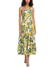 Oscar De La Renta Banana One-Shoulder Dress Women's