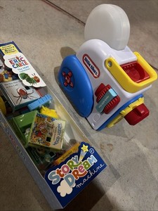 Little Tikes Story Dream Machine Toy Projector With 11 Books And Some Characters