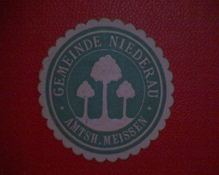 Siegelmarke Gemeinde Niederau Amtsh. Meissen