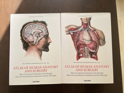 1 + 2 ATLAS OF HUMAN ANATOMY AND SURGERY Bücher J. M. Bourgery & N. H. Jacob