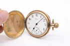 F Vintage Waltham Full Hunter, Pocket Watch Gold Plated, Parts Only