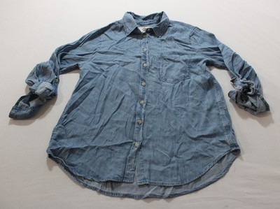 Cosmic Blue Love Women's Heidy Relaxed Button Down Woven Shirt AC2 Blue Small