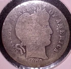 1893 BARBER SILVER DIME 10C
