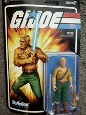 2022 Super7 GI Joe ReAction Duke Combat Gladiator 3.75in Figure Sealed Card Wear