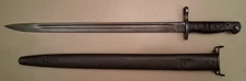 Original WW1 WW2 US M1917 Winchester Bayonet and Proper Leather Scabbard   #2
