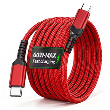 USB C to USB C Cable 60W PD 5A Fast Charging, Type C Charger Cord for Smartphone