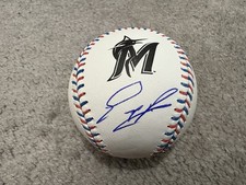 EURY PEREZ SIGNED MIAMI MARLINS RAWLINGS MLB STITCHED BALL BASEBALL COA