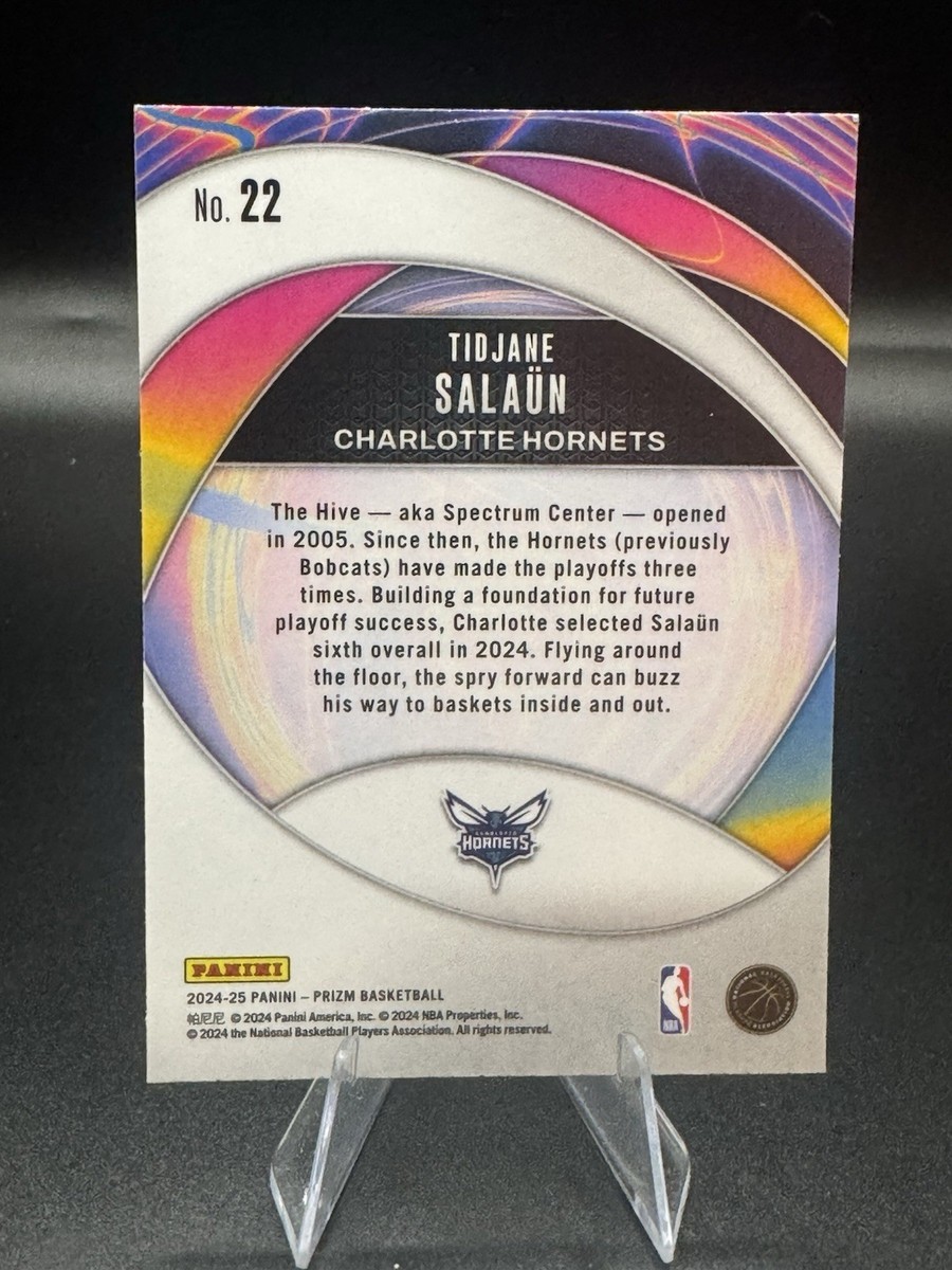 Tidjane Salaun 2024-25 Panini Prizm Basketball Instant Impact RC