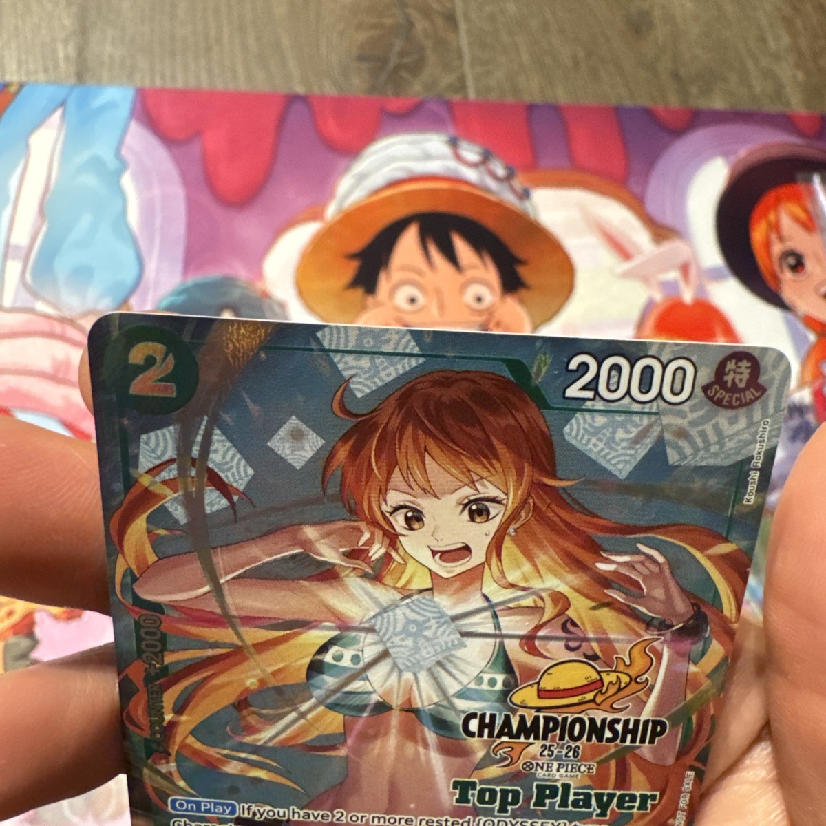 One Piece Card 2025 Nami Championship 25-26 Top Player Promo OP10
