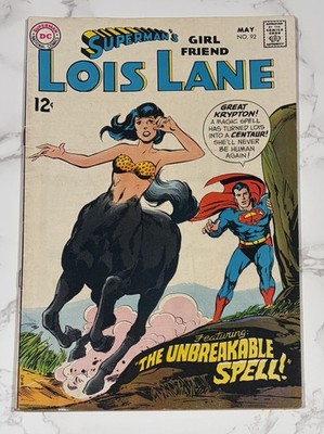 Superman s Girlfriend Lois Lane #92 VG+ 4.5 Curt Swan Neal Adams DC Comics 1969