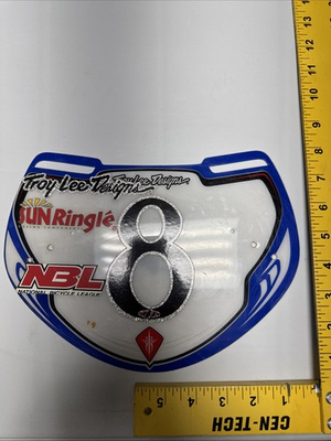 #ad Troy Lee Designs BMX Number Plate Mid School Racing Bike Bicycle Vintage NBL ABA $25.00