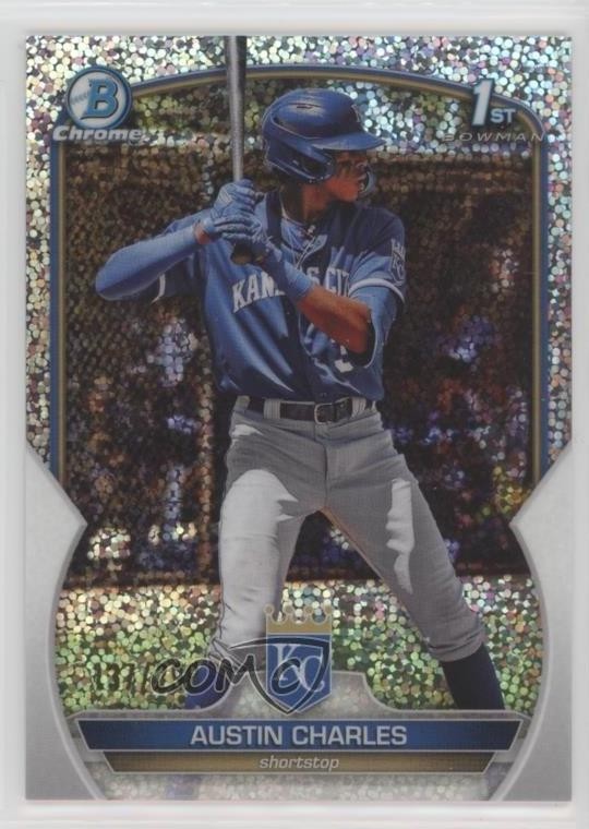 2023 Bowman Chrome Prospects Speckle Refractor /299 Austin Charles #BCP-17 0nr3