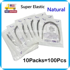 Dental Orthodontic Arch Wire Super Elastic Niti Round Rectangular Natural Form