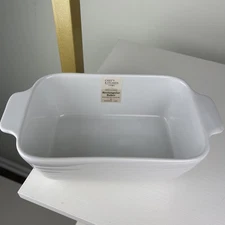 Ciroa Chef’s Kitchen White Classics Rectangular Baker Stoneware