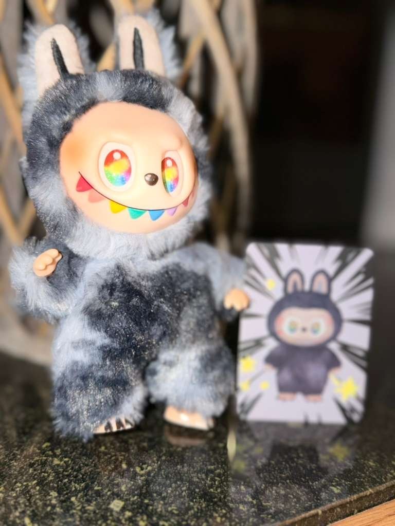POP-MART Labubu V3 Secret Grey 1/72 Rare POP MART Figure Big Into