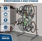 Bike Storage Rack Freestanding Bike Rack for 5 Bicycles Bike Rack 300 Lbs