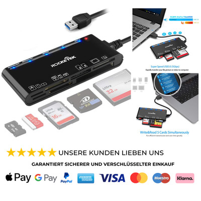 USB 3 7 in 1 Kartenleser 5 Gbps Super Speed Speicher