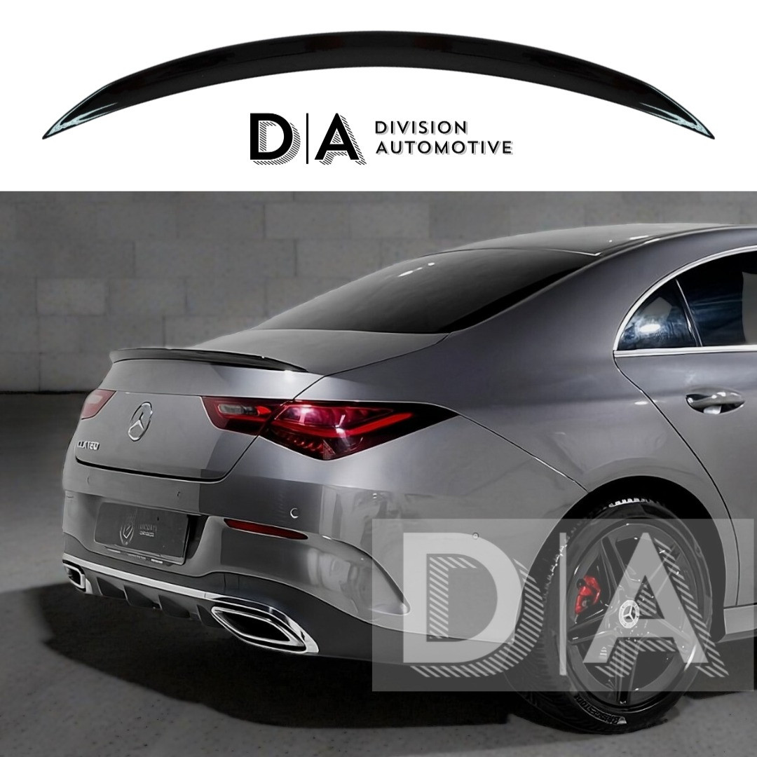 GLOSS BLACK REAR BOOT SPOILER LIP WING FOR MERCEDES CLA CLASS W118 C118 2019+