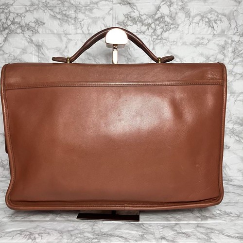 OLD COACH Businesstasche braun Leder Damen Top Henkeltasche Unisex Drehverschluss - Bild 14 von 24