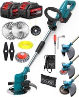 Akku Rasentrimmer FüR Makita-Akkus,Elektro BüRstenlose Rasentrimmer Mit Akku