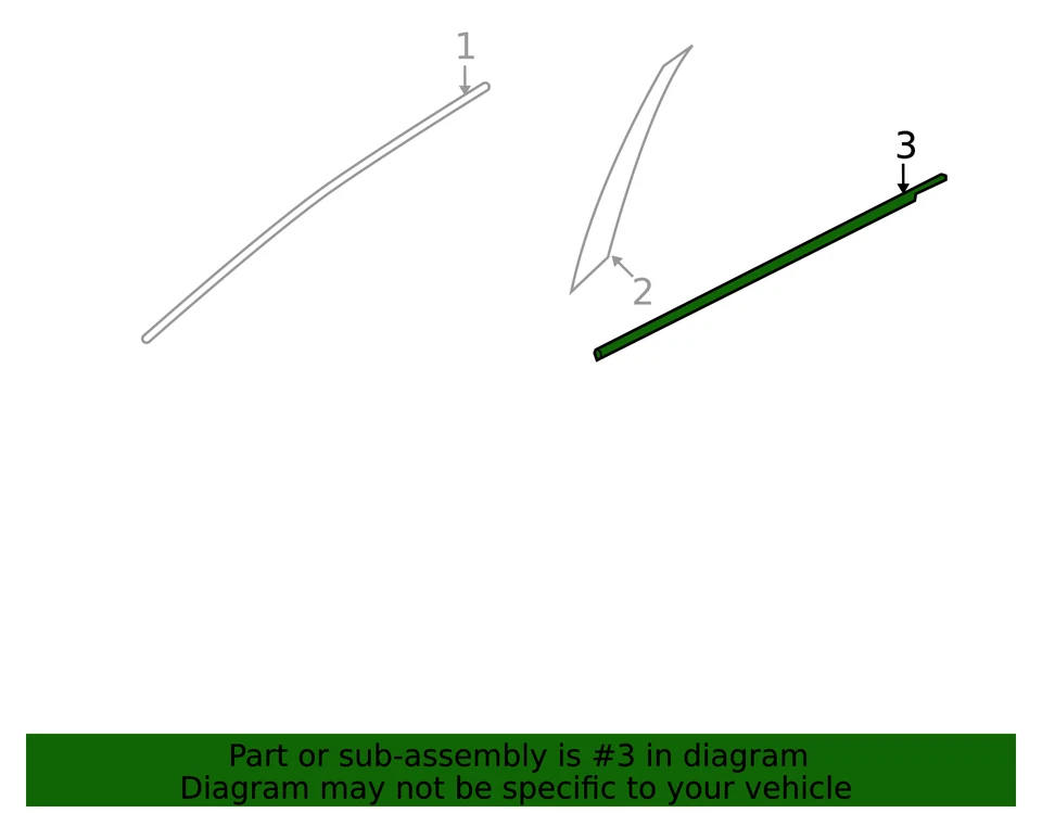 Nissan Sentra 2013-2019 genuino - Moldura de cinturón 80821-3SG0A Foto 4 de 4