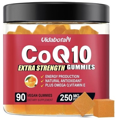 Vidabotan - COQ10 Extra Strength Gummies, 250mg, 90 Capsules 