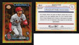 2024 Topps Chrome Radiating Rookies Masyn Winn #RR-9 RC