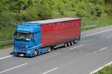 Truck Photo Mercedes-Benz Actros Tarpaulin Semi Truck Germany Blue Georg Reis #l3je
