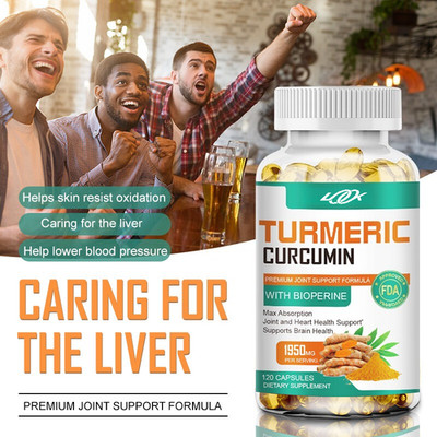 Turmeric Curcumin 1950mg w/ BioPerine Black Pepper Triple Strength