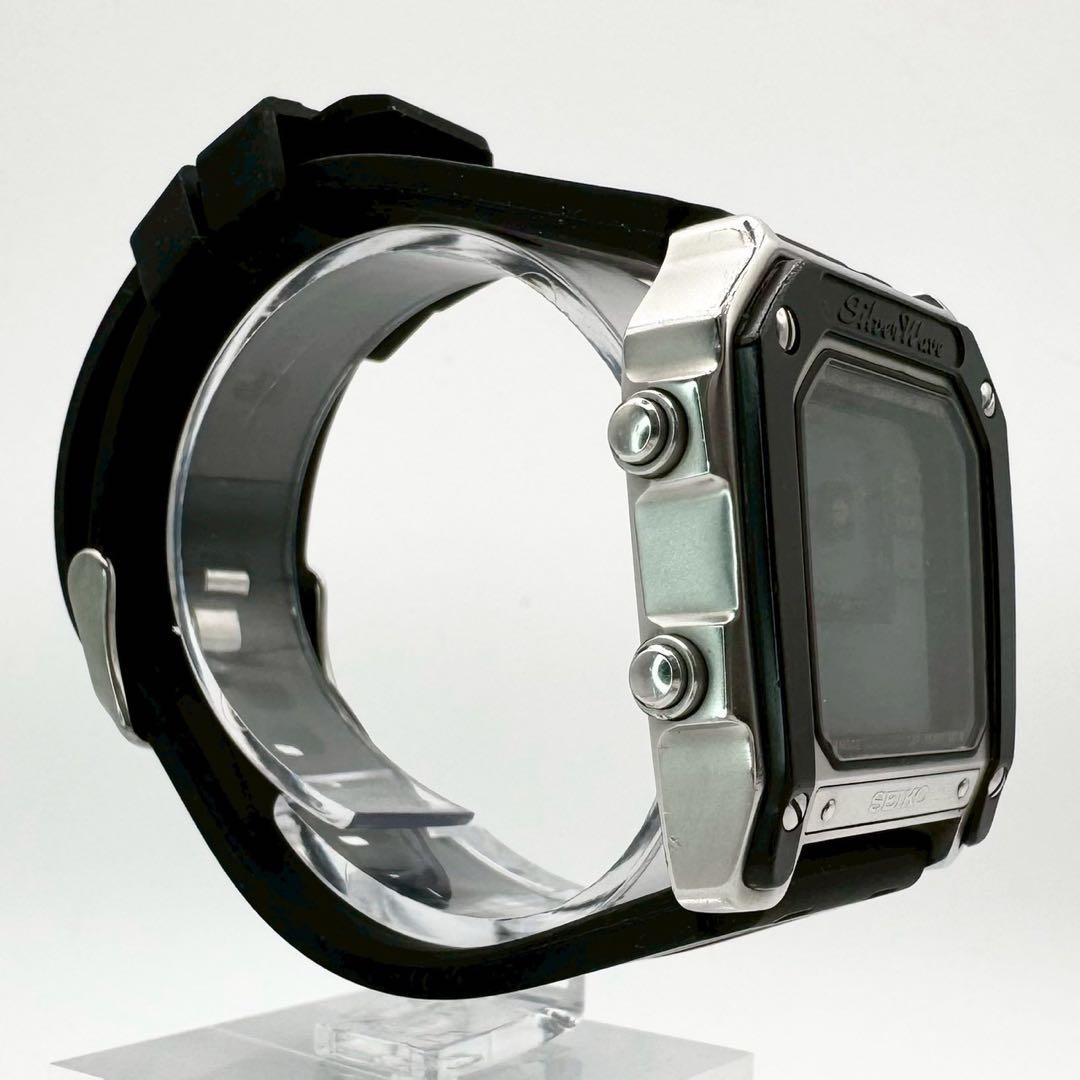 SEIKO Digiborg G757-5000 Silver Wave 80s Digital Watch 007 Bond