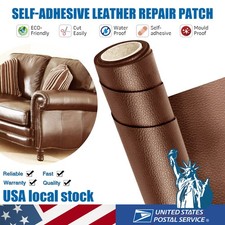Self Adhesive Leather Vinyl Faux Repair Fabric Patch for Car seat Sofas Kit