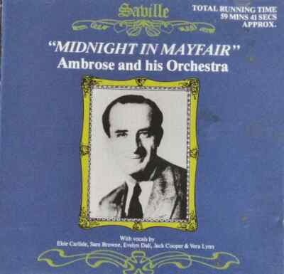 CD Ambrose & His Orchestra Midnight In Mayfair NUMBERED, MONO saville record
