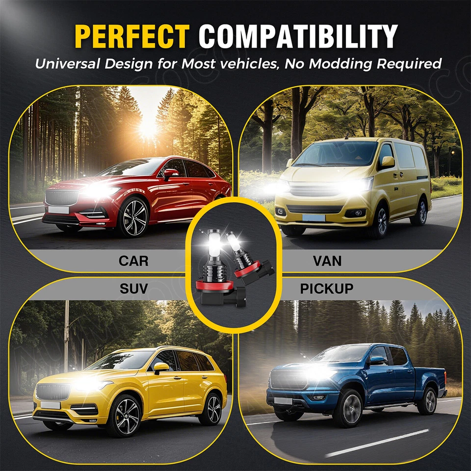 Комплект светодиодных противотуманных фар дальнего и низкого уровня для Mazda CX-9 Sport Utility 2013-2015 годов выпуска - Изображение 4 из 4