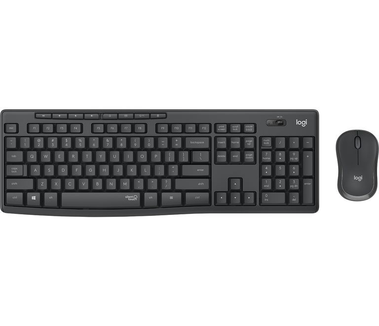 Logitech MK295 Silent Wireless Combo tastiera USB QWERTZ Tedesco Grafite