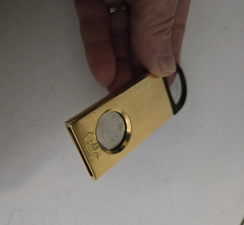 Vtg. Colibri Solingen Germany Blade Cigar Cutter Marbled Design - Picture 6 of 10