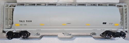 1989-1 Atlas TRLX Texas Railcar Cylindrical 3-Bay Covered Hopper - Picture 4 of 8