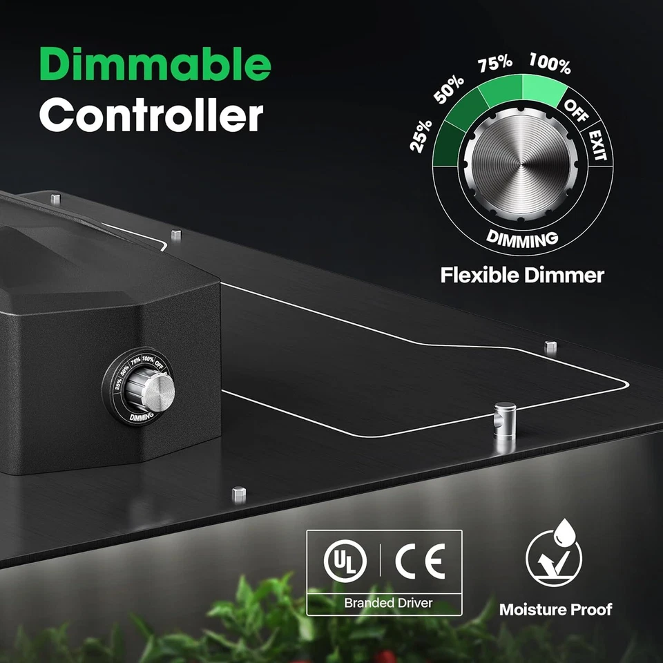 VIVOSUN VS1000E/VS1000/VS2000/VS4000 LED Luz de Crecimiento Espectro Completo Planta de Interior Foto 2 de 4