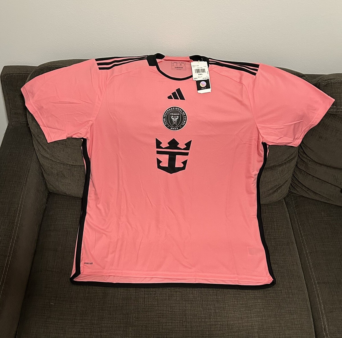Adidas Authentic Inter Miami CF Pink Soccer IU0190 2024