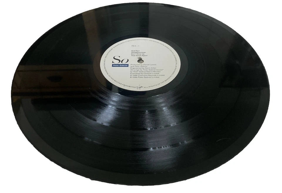 Peter Gabriel - So LP Record Lyric Inner PG5 Virgin Original 1986 Ex / Vg+ - Image 2 of 4