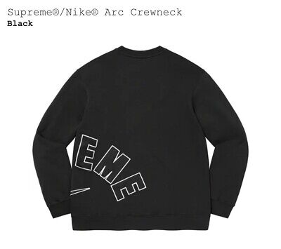 Brand New Supreme® x Nike® Arc Crewneck Sweater - Black Brand New Supreme® x Nike® Arc Crewneck Sweater - Black