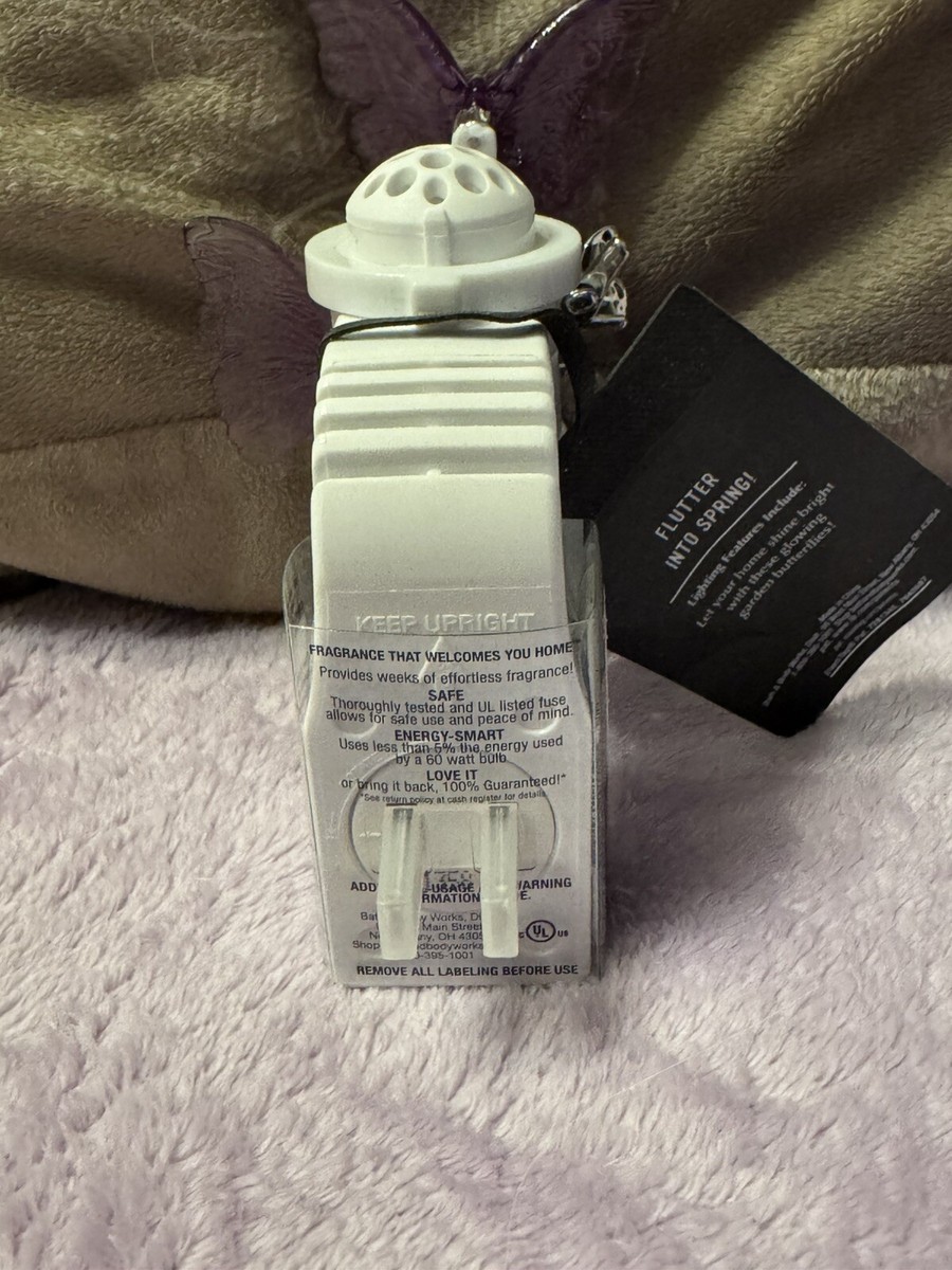 Bath & Body Works Purple Butterflies Silver Branch Wallflower Nightlight Plug-In