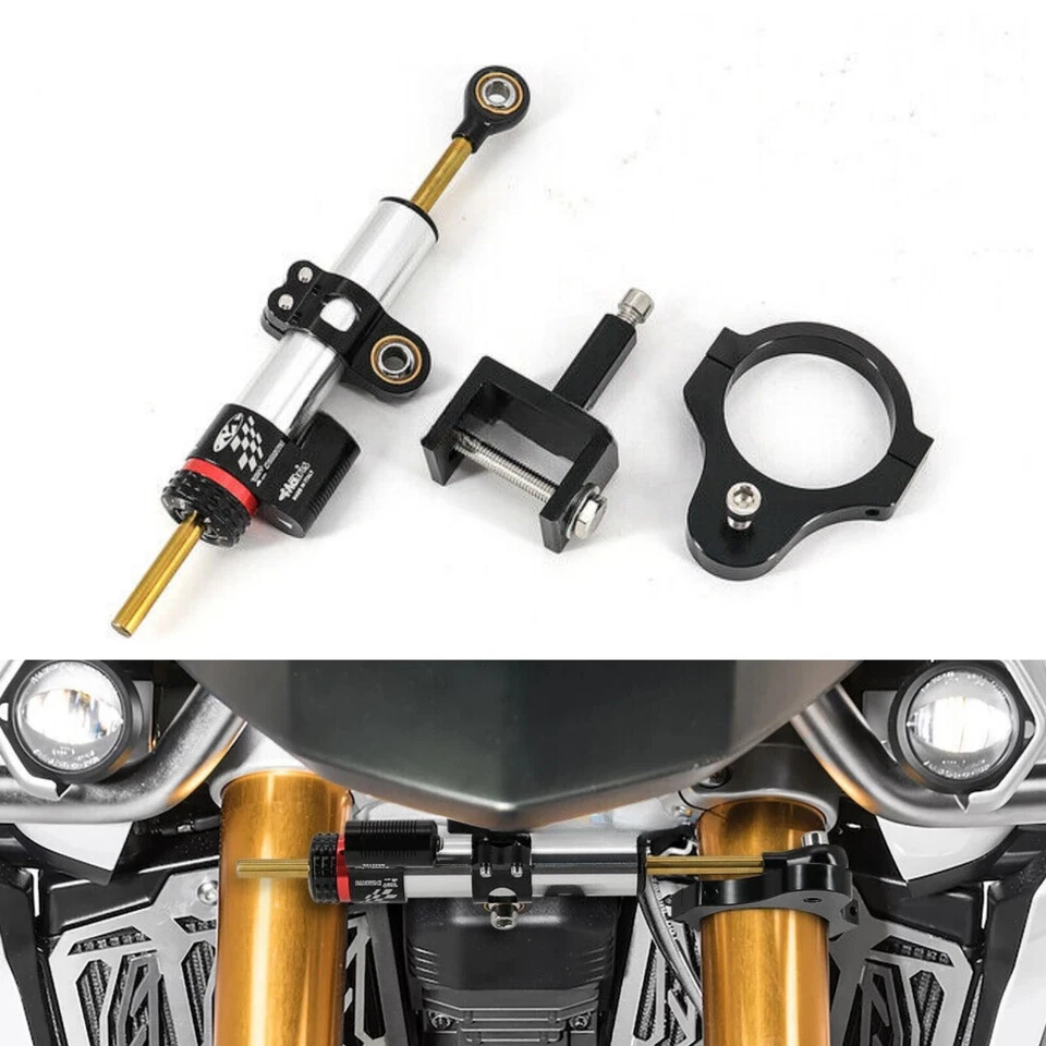 Adjustable Titanium Steering Damper Bracket Mount Kit For Triumph Tiger 900/850 - Изображение 2 из 4