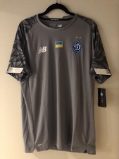 Dynamo Kyiv New Balance Gray GK Soccer Football Jersey Shirt Large NWT Ukraine