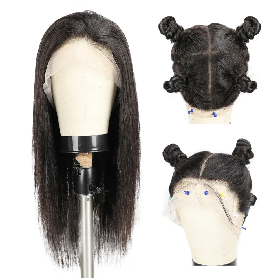 26" Silk Base Full Lace Wig Virign Brazilian Glueless Silk Top Human Hair Wigs - Image 3 of 4