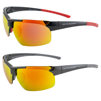 Optic Edge Frontrunner Sports & Motorcycle Sunglasses for Men or Women