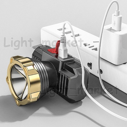 Superhelle LED Stirnlampe Wiederaufladbare Taschenlampe Kopflampe Strahler Taschenlampe Neu - Bild 8 von 11
