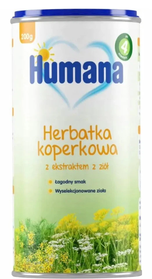 HIPP HUMANA INSTANT BABY TEA Fruit Good Night Fennel Natal Breastfeeding