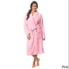 Womens ROBE - Bathrobe - warm Super Soft Plush -Coral Fleece  USA SELLER 
