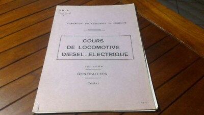 SNCF 1973 - Kurs Personalausbildung Fahren - Diesel-/Elektrolokomotive!
