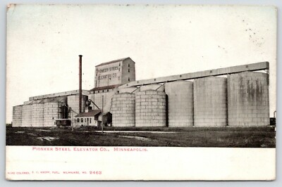 Minneapolis Minnesota~Pioneer Steel Elevator Company~Demolished 1995~c1905 PC
